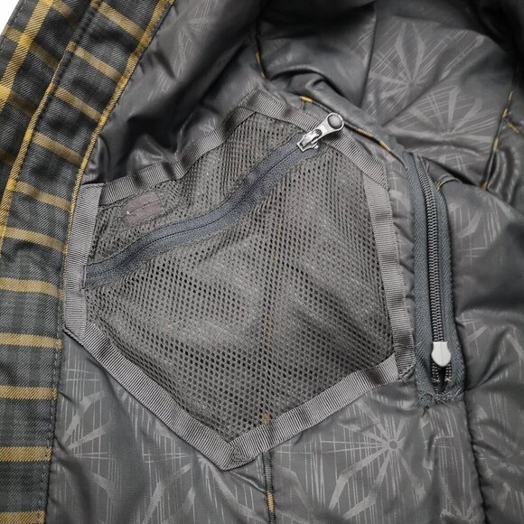 Helly Hansen Ladies Size Small Black & Gold Check Full Zip Snowboard Jacket - Picture 9 of 16
